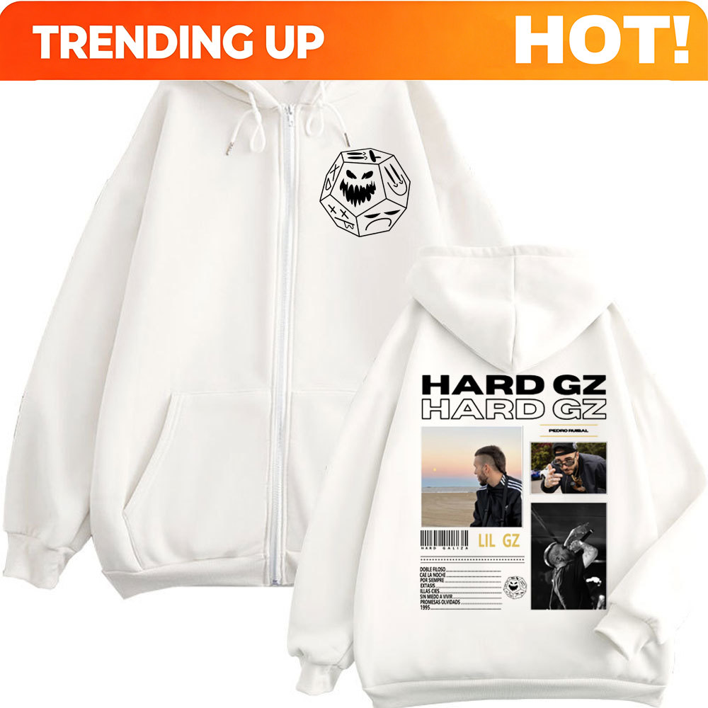 Mens Fashion Zip Up Hoodies - Rapper HARD GZ Tour 2025 Zipper