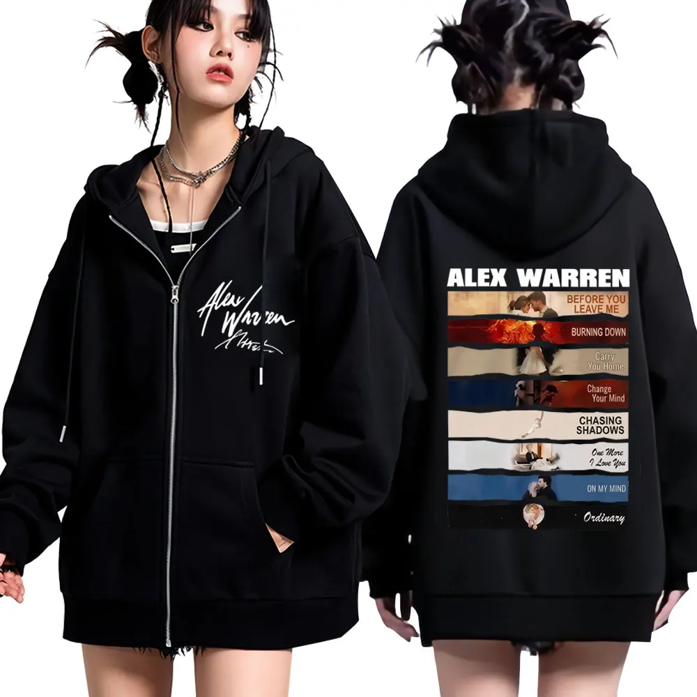 Singer Alex Warren 2026 Tour P - Mens Fashion Zip Up Hoodies 评论和价格