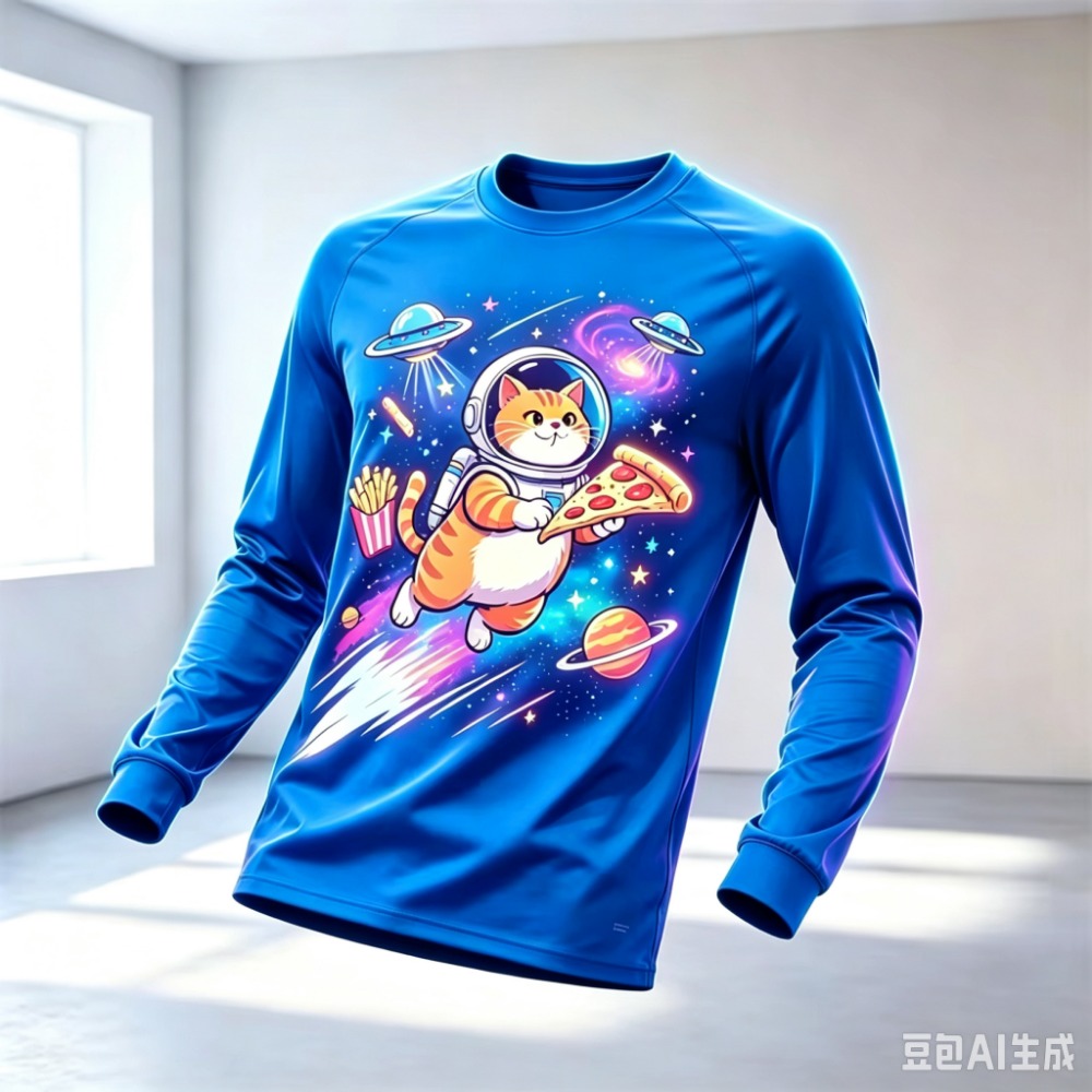 Novelty Cartoon Space Cat Astr - Men'S Fashion T Shirts 评论和价格
