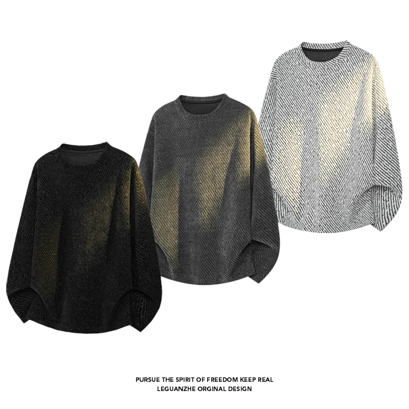 Men Diagonal Stripe Textured L - Mens Fashion Summer 评论和价格
