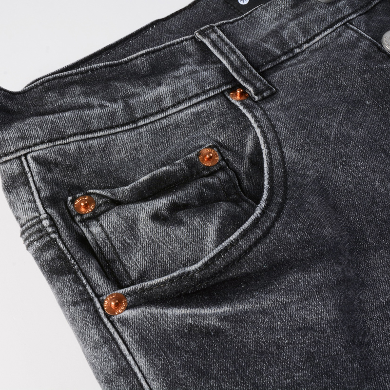 Y2K Fashion Men's Slim Fit Str - Men'S Fashion Grey Jeans 评论和价格