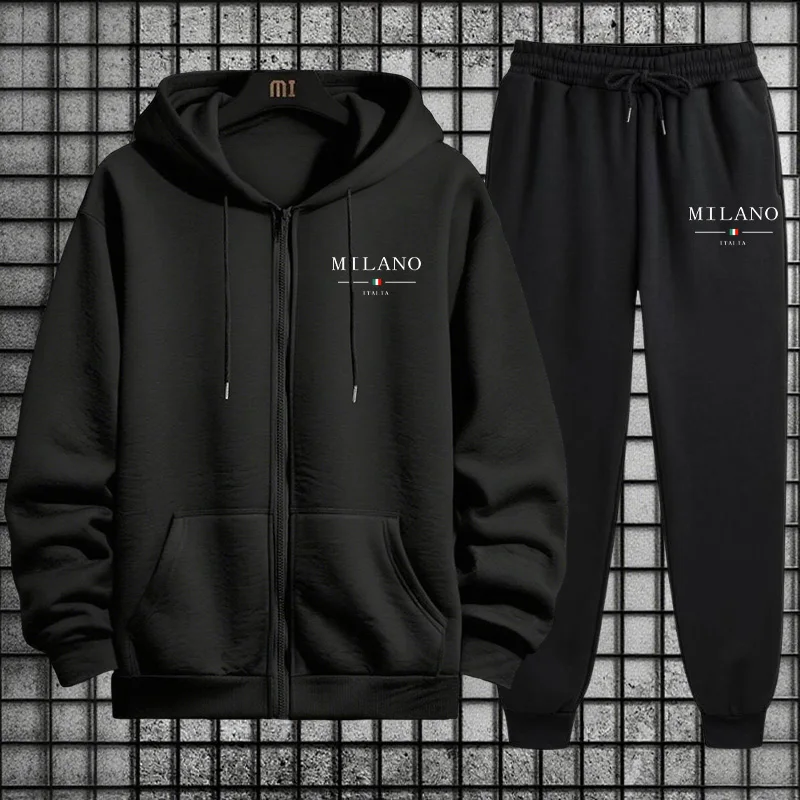 Spring 2026 Men's Tracksuit Ca - Mens Fashion Zip Up Hoodies 评论和价格