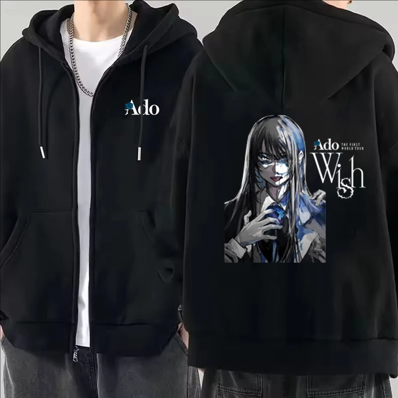 2026 Ado Graphic Printed Zippe - Mens Fashion Zip Up Hoodies 评论和价格