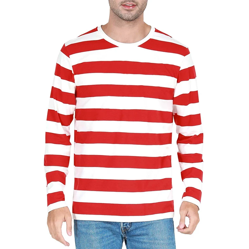 Fashion Contrast Stripe 3D Pri - Mens Fashion Summer 评论和价格