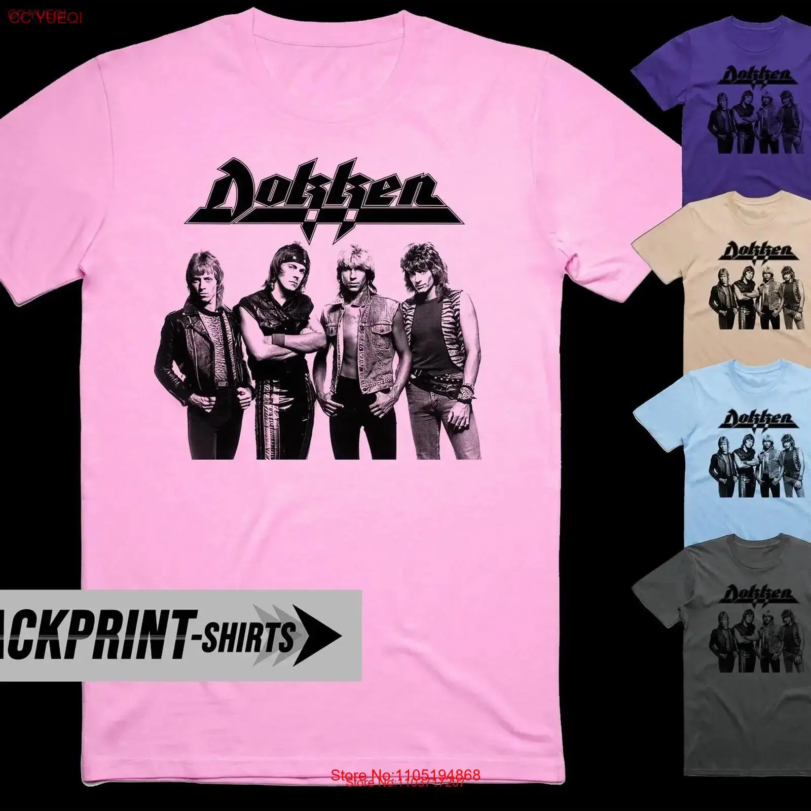 Dokken T Shirt cotton Men's al - Poster Men Fashion 评论和价格